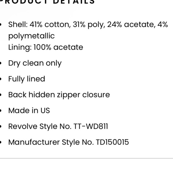 Trina Turk dress Chevron Black Cream hint of gold size 2 NEW Akita - Picture 6 of 6